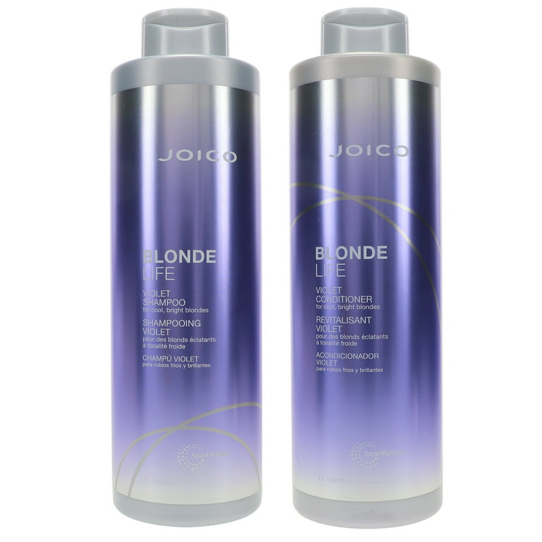 meget fint højen lugt Joico Blonde Life Violet Shampoo 33.8 oz & Blonde Life Violet Conditioner  33.8 oz Combo Pack - Walmart.com