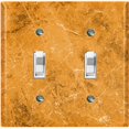 thumbnail image 1 of Metal Light Switch Plate Outlet Cover (Image of Marble Brown MAR027), 1 of 13
