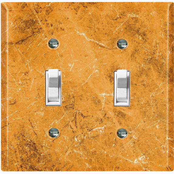 Metal Light Switch Plate Outlet Cover (Image of Marble Brown MAR027)