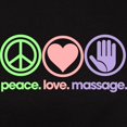 thumbnail image 3 of CafePress - Peace Love Massage Women's Classic T Shirt - Women's Traditional Fit Dark T-Shirt, 3 of 4