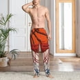 thumbnail image 2 of Fotbe Basketball Shot Pantalones de Pijama para Hombre, Pantalones de Dormir, Pantalones de Casa con Cintura Ajustable y Bolsillos-Small, 2 of 6