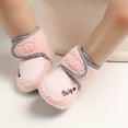 thumbnail image 5 of Baby Boys Girls Snow Winter Boots, Infant Toddler Soft Sole Winter Warm Crib Booties Shoes (Pink), 5 of 7