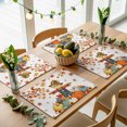thumbnail image 5 of Fall Scarecrows Placemats Set of 6, Thanksgiving Autumn Harvest Pumpkins Leaves Washable Wipeable Table Mats for Dining Tables, Indoor Outdoor Kitchen Place Mats for Holiday Party Table Decor, 5 of 9