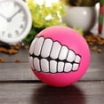 thumbnail image 3 of Clearance! 3in Smile Dog Squeaky Ball, Relives Anxiety, Pet Playing, Clean Teeth Good Dental & Gum Health for Pet, Aggressive Chewers for Large,Medium,Small Breed, Squeaky Chew Toy Funny Toys, 3 of 6