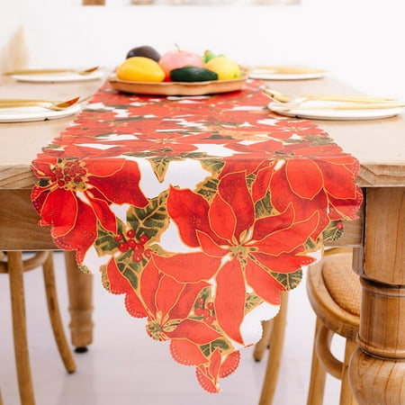 

WSBDENLK Rollback and Clearance Christmas Home Decoration Products Bronzing Printing Tablecloth Creative Christmas Tablecloth Table Runner Table Cover Clearance On Christmas Item
