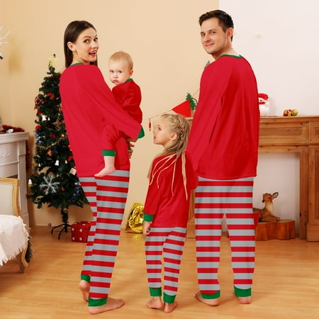 

Christmas Pyjamas Sets Gr1nch Xmas Pjs for Family Couples Sleepwear Long Sleeve Round Neck Nightwear Loungewear for Family Holiday Party