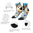 thumbnail image 5 of Silaia Bluey Print Adult Socks,Ankle Athletic Running Socks,Cushioned Breathable Low Cut Sports Tab Socks for Men and Women,Moisture-Wicking Crew Socks, 5 of 7