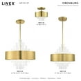 thumbnail image 5 of 48876-08 Livex Lighting Orenburg - 10 Light Pendant in Contemporary Style - 26 Inches wide by 28.38 Inches high-Natural Brass Finish, 5 of 12