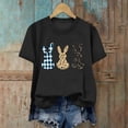 thumbnail image 5 of Otvok Easter Womens Vintage Floral Bunny Graphic T-Shirt Short Sleeve Crew Neck Summer Trendy Casual Soft Tee Blouse Outfits, 5 of 6