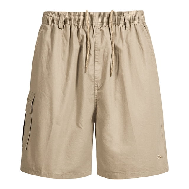 Pantalones de Carga de Bolsillo Múltiple para Hombres, Estiramiento Casual Dentro de Cordón, Pantalones Cortos de Verano Clásicos