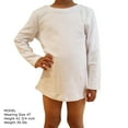 thumbnail image 4 of Youth Boys Cotton Long Sleeve Crew Neck Tee Shirts, White, Youth Small, 4 of 8