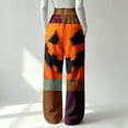 thumbnail image 4 of Trgacdwlo Halloween Fleece Pj Pants Women Spooky Season Flannel Wide Leg Womens Sleep Pants Festival Fall Winter Warm Pajama Pants Fuzzy, 4 of 6
