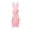 White, variant on 15.5" Flocked Easter Bunny Figurine with Ribbon, Velvet Textured Spring Rabbit Statue for Mantel and Tabletop Home Decor