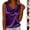 #02 Purple, variant on Cowl Neck Tank Tops for Women Satin Loose Fit Sleeveless Top Summer Clothes Casual T-Shirt for date night, #02 Beige M