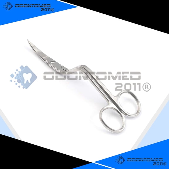 OdontoMed2011 6" Pro Bent Handle Curved Embroidery Scissors Sewing ODM