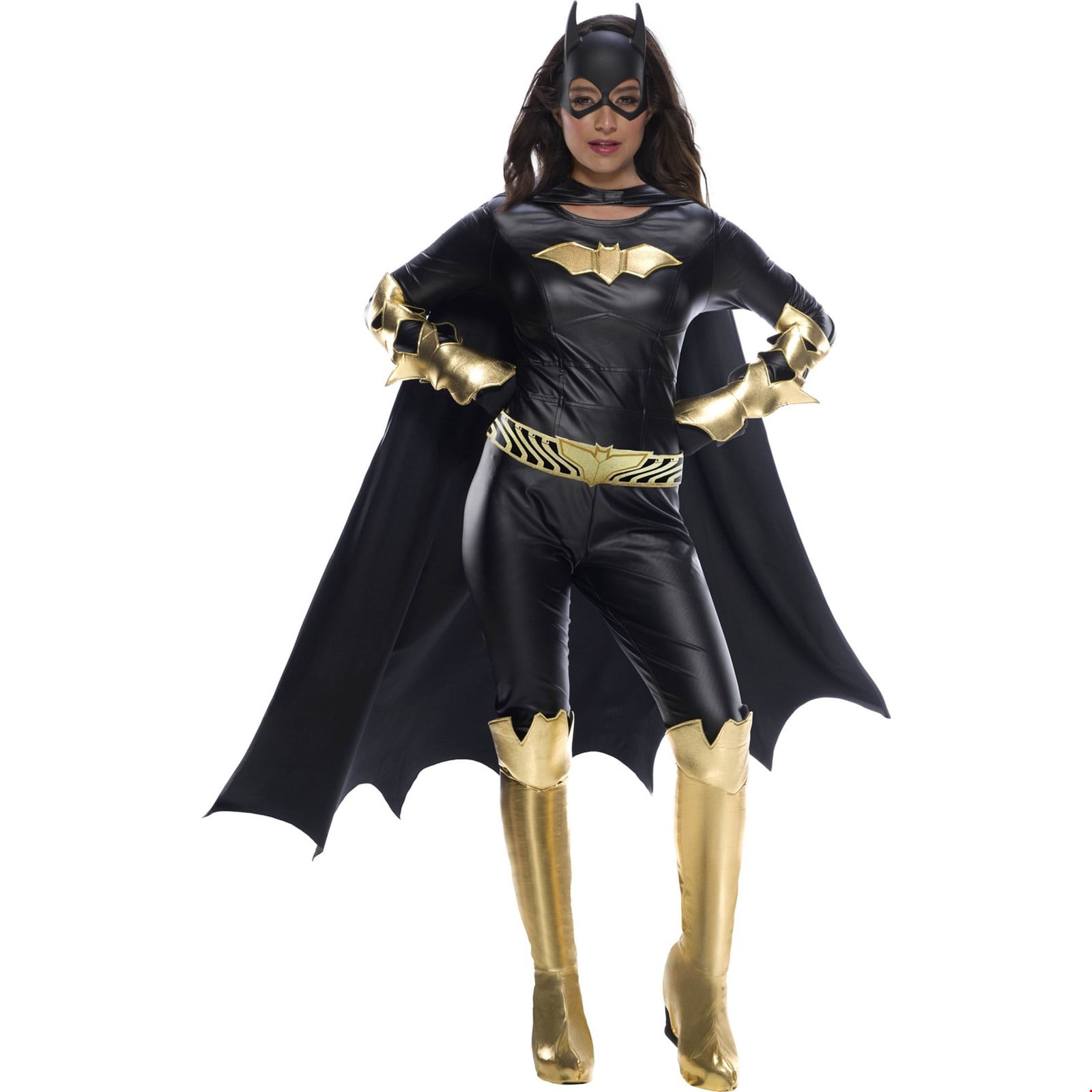 Superhero Bat Girl Cosplay Costume Halloween Jumpsuit outfit All Sizes With Mask 