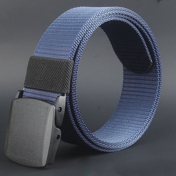 Wild Men Canvas Belt Hypoallergenic Metal Free Plastic Automatic Buckle Be Walmart Com Walmart Com