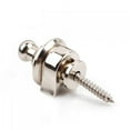 thumbnail image 1 of 1 Unid Silver Head Chrome Belt Buttons Straplocks para Bajo de Guitarra, 1 of 5
