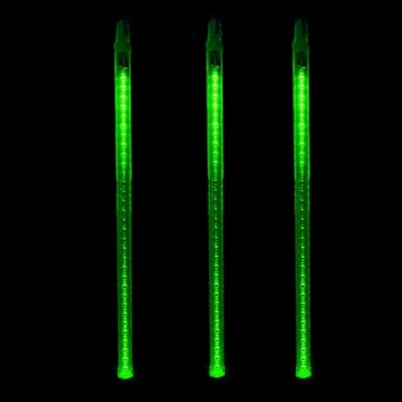 36" LED Lighted Dripping Icicle Tube Christmas Decoration - Green Lights