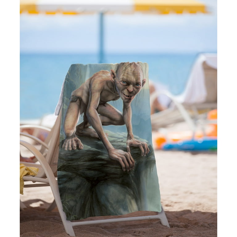 The Lord of The Rings 30 x60 Gollum Painting Beach Towel