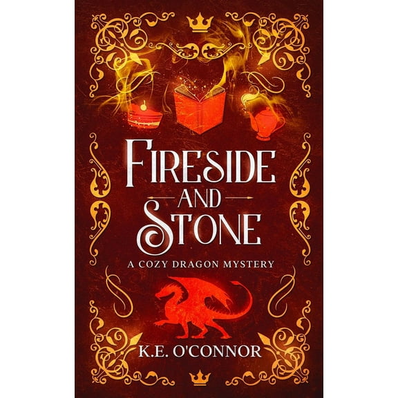 Fireside Mysteries Fireside and Stone: a cozy dragon mystery, Book 2, (Paperback)