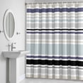 thumbnail image 5 of Gray Black Stripes Shower Curtain for Bathroom Decor, Lines Art Waterproof Fabric Shower Curtain, 48"x72" Set with 12 Hooks, 5 of 9