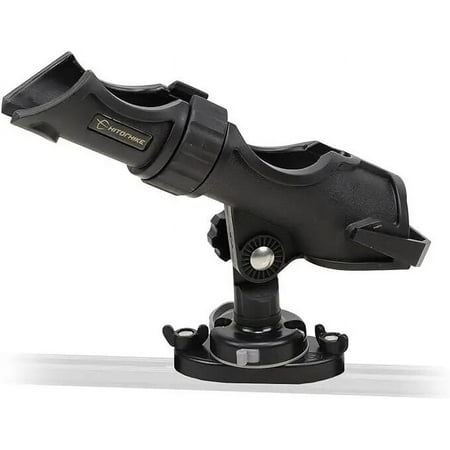 Hitorhike Fishing Rod Holder Universal Fit Kit with Mount Allows for 360-degree Adjustment Kayak Fishing Boat Rod Holder (Fishing Rold Holder x1+Track Mount x1)