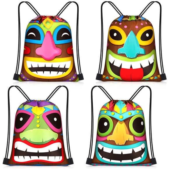 Mochila Censen, 24 unidades, hawaiana, impermeable, con cordón, 30 x 25 cm
