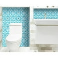 thumbnail image 4 of HomeRoots 4" X 4" Aqua Gerber Removable Peel And Stick Tiles Aqua Blue, 4 of 9