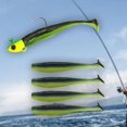 thumbnail image 1 of Cebos de pesca DYNWAVEMX con anzuelo señuelos duros silicona tipo Verde negro, 1 of 8