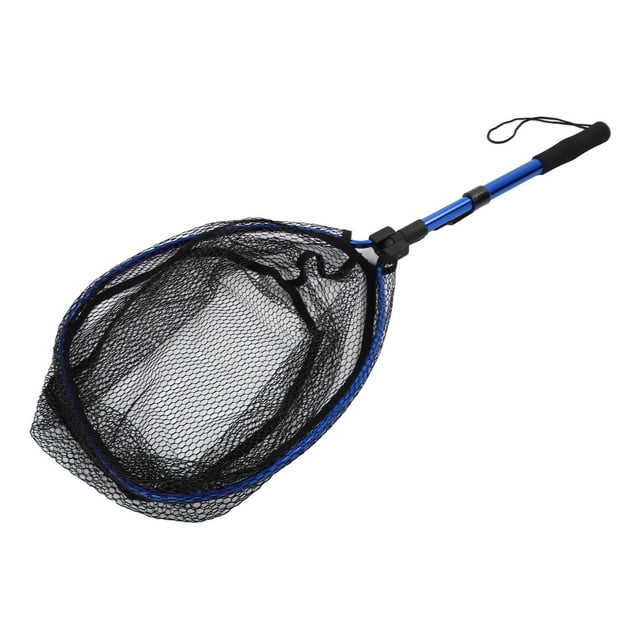 Filet de Pêche Pliable et Extensible, Filet de Débarquement pour Poisson Portable en Alliage d'Aluminium et Caoutchouc avec Maille en Silicone pour la Pêche