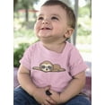 thumbnail image 2 of Cute Sloth Sleeping T-Shirt Infant -Image by Shutterstock,  18 Months, 2 of 4