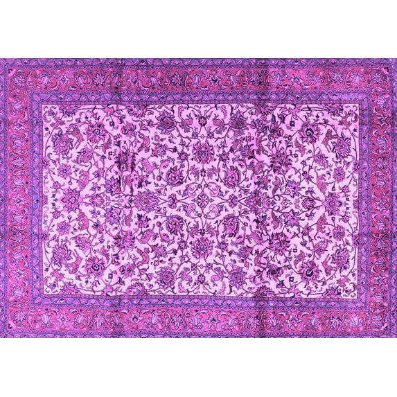 Ahgly Company Indoor Rectangle Persian Purple Traditional Area Rugs, 2' x 3'