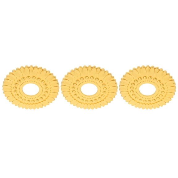 3pcs Simple Ceiling Medallion Ring Ceiling Decorative Medallion Solid Ceiling Medallion Ceiling Light Mounting Plate Medallion