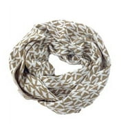 Michael Kors Repeat MK Logo Infinity Scarf, Camel/Cream