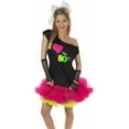 thumbnail image 1 of Underwraps Costume Rétro d'Halloween pour Femmes Adultes J'aime les Années 80 Chemise Grand, 1 of 3