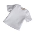 thumbnail image 4 of Camiseta masculina en miniatura a escala 1:6, ropa informal y pequeña para hombre de 12 pulgadas Blanco, 4 of 9