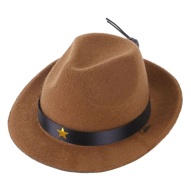 Sombrero de vaquero para mascotas para conejo Cosplay para Marrón Zulema Sombrero de vaquero para mascotas