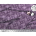 thumbnail image 2 of Soimoi Purple Viscose Chiffon Fabric Arrow & Diamond Geometric Print Fabric by the Yard 42 Inch Wide, 2 of 3