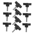 thumbnail image 5 of QIFULL 10Pcs Wing Nut Style Thumb Screws for Furniture Black Plastic and Stainless Steel, 5 of 8