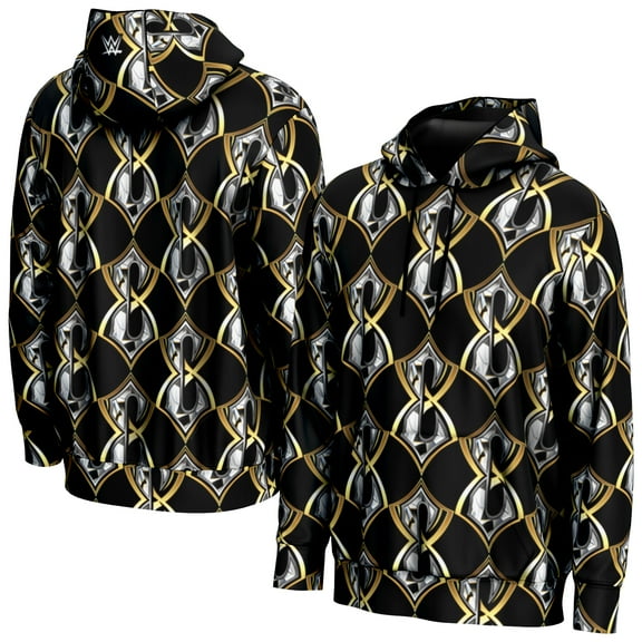 Men's ProSphere Black Charlotte Flair Logo Pullover Hoodie