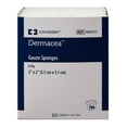 thumbnail image 2 of Dermacea Gauze Sponges, Sterile, 8-Ply Wound Dressing, 2 in x 2 in, 2 per Pack, 50 Packs, 100 Total, 2 of 4