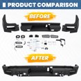 thumbnail image 6 of KOJEM Front Bumper Assembly, Fit for 2019-2021 Dodge Ram 1500, with LED Lights Steel Black 2 Packages！！！, 6 of 22