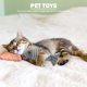 thumbnail image 5 of Juguete De Pez De Peluche Artificial Juguete de pez de peluche artificial, entrenamiento interactivo, hierba gatera, suministros para gatos (gris), 5 of 6