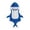 Blue, variant on REDARER Kids Shark Sleeveless Hooded Vest with Shark Fin Tail HalfâZip Closure Animal Cosplay Outfit for Halloween Party Role Play DressâUp,18-24 Months