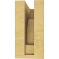 thumbnail image 4 of 3"W x 6"D x 6"H Classic Mediterranean Rough Cedar Woodgrain TimberThane Corbel, Primed Tan, 4 of 6