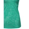 thumbnail image 3 of FashionOutfit Women's Basic Solid Burn Out Racerback Tank Tops, 3 of 3