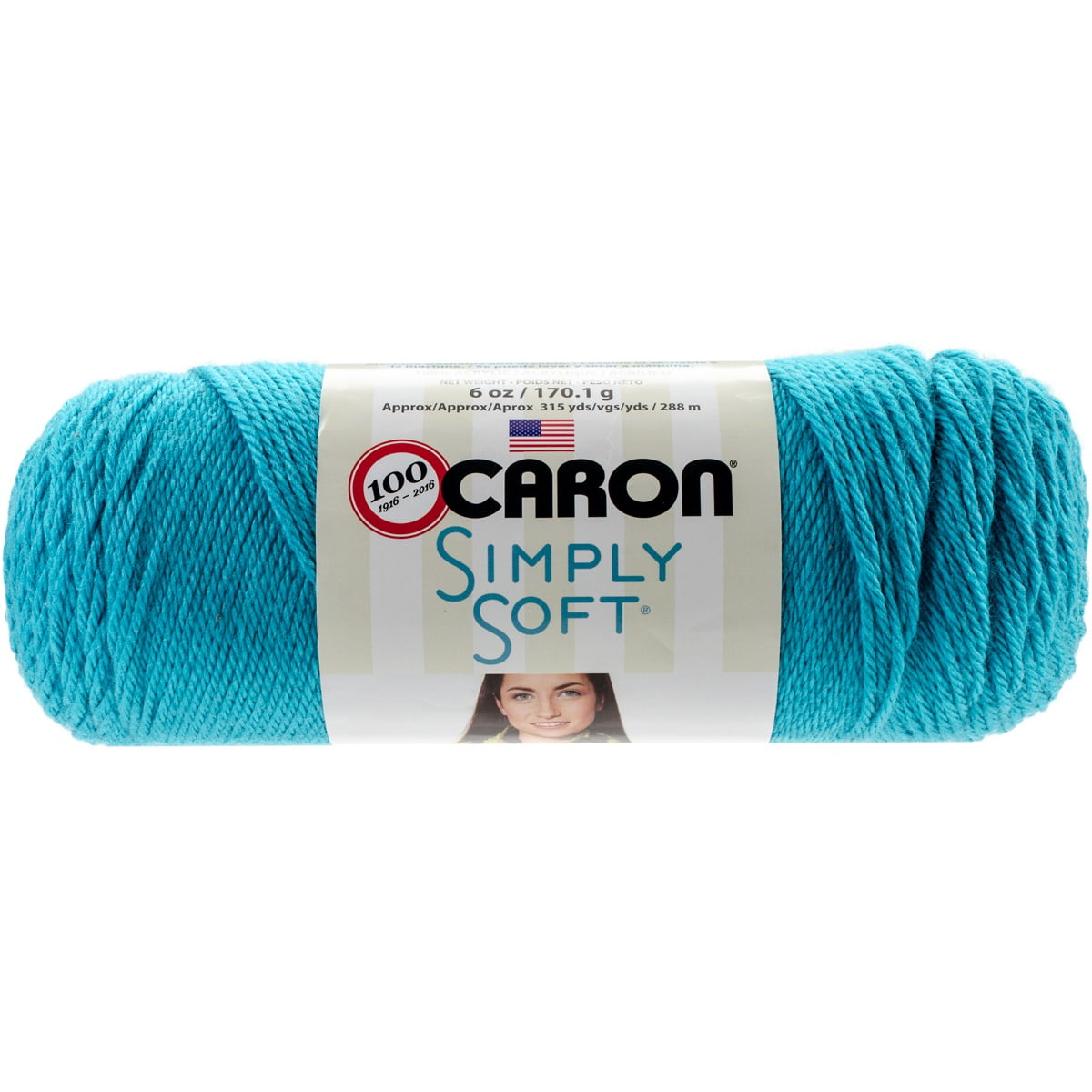 Caron Simply Soft Brites Yarn-Blue Mint, Multipack Of 3