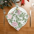 thumbnail image 2 of WOBOGO Pink Peonies Pattern Cloth Napkins 4 Pieces Soft Elegant Touch Durable Absorbent Quick Drying for Elegant Dining, 2 of 8