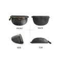 thumbnail image 4 of Gustave PU Leather Crossbody Bag for Women, Trendy Woven Fanny Pack Belt Bum Bag Shoulder Sling Purse with Adjustable Guitar Strap - Black, 4 of 7